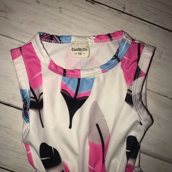 UNICOMIDEA Baby Girl Onesie Romper Sleeveless - Picture 4 of 9